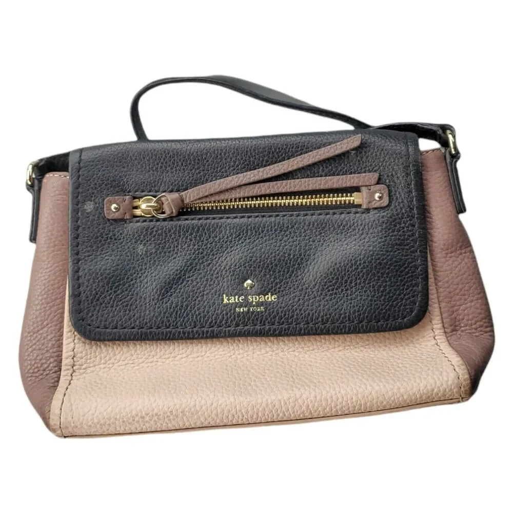 KATE SPADE Handbag Crossbody Leather Purse COBBLE HILL Colorblock Mini Toddy
